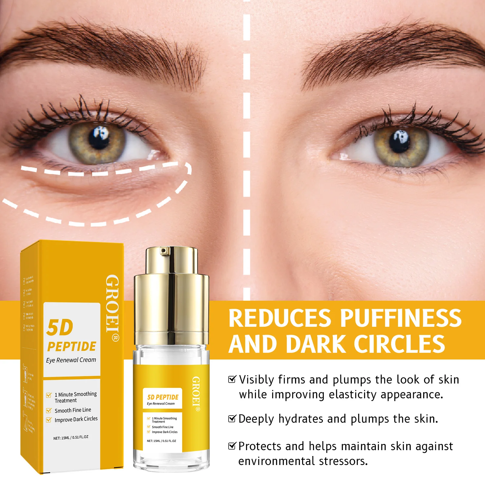 Eye Cream Peptide - Solution pour les cernes et les