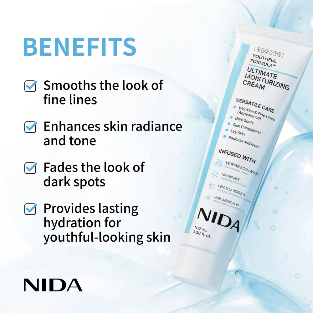Crème hydratante NIDA + crème  - Eye Cream Peptide avis et prix