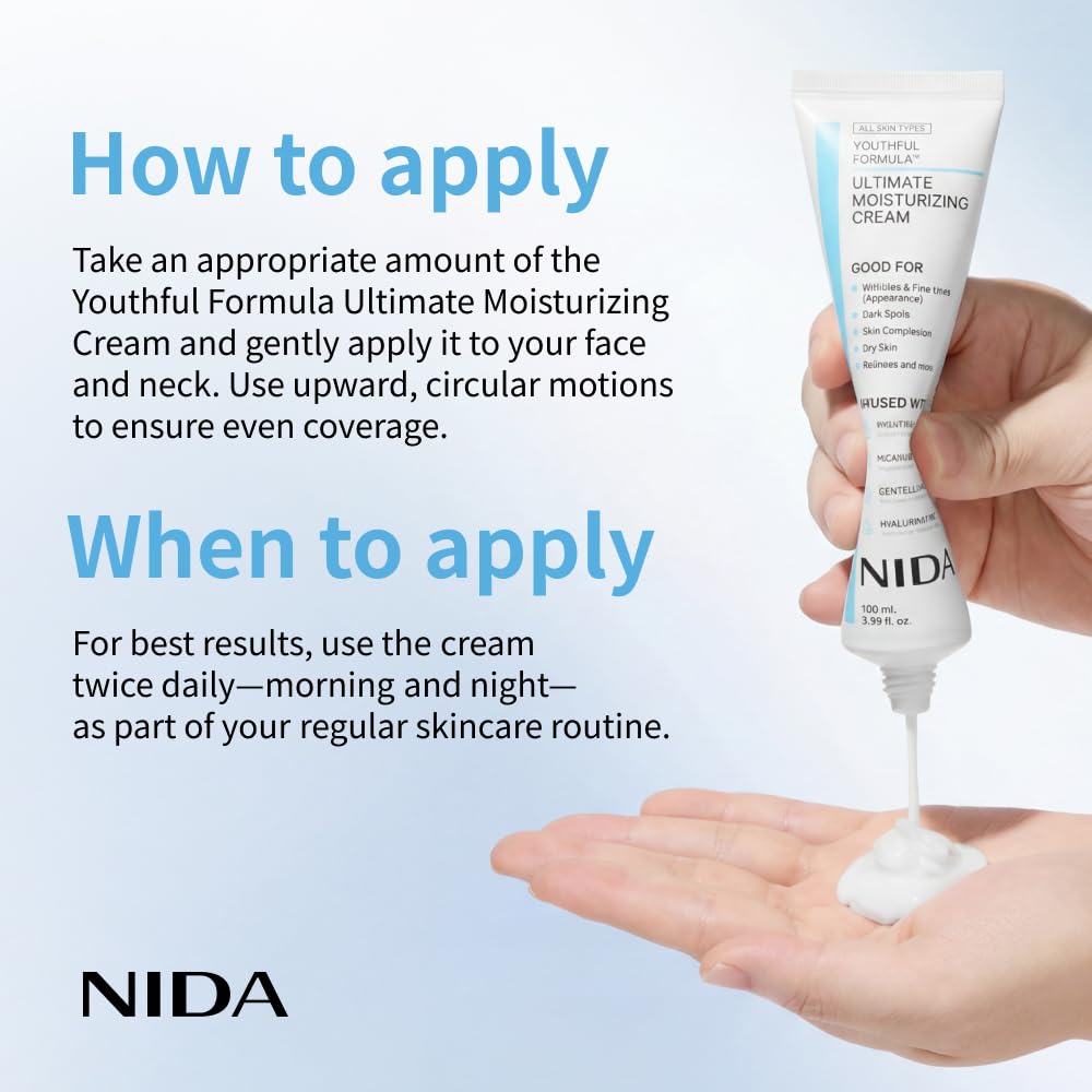 Crème hydratante NIDA + crème  - Eye Cream Peptide avis et prix